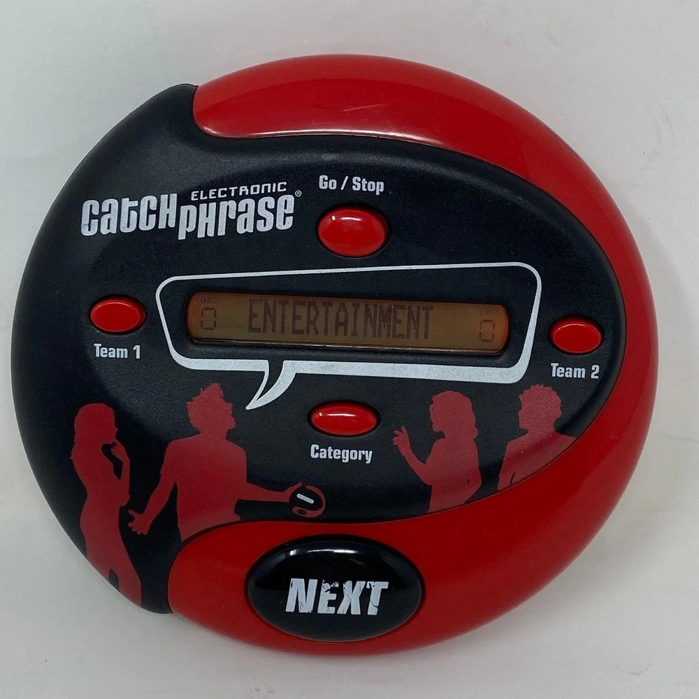 2013 Hasbro Kids Electronic Catchphrase Game Red Black Portable Word Game